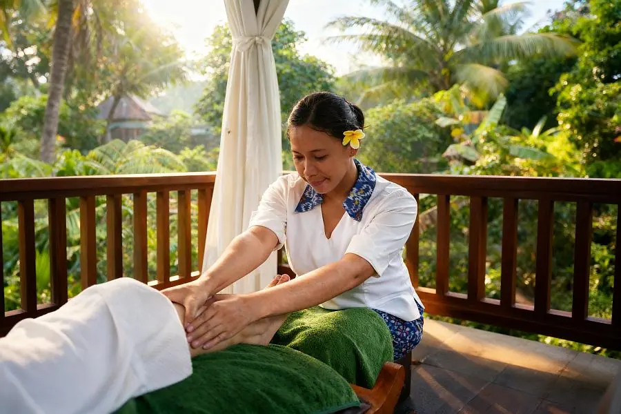 Spa massage for relaxation